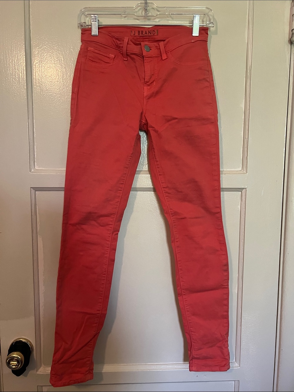 J Brand Skinny Jeans in Bright Red